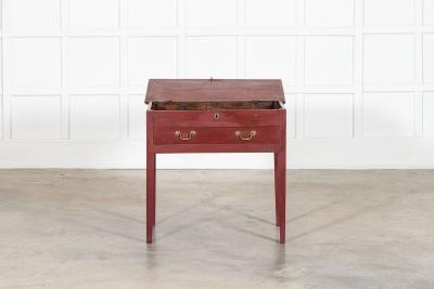 Georgian English Painted Oak Side Table