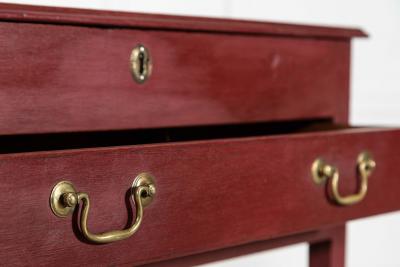 Georgian English Painted Oak Side Table