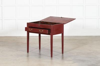 Georgian English Painted Oak Side Table