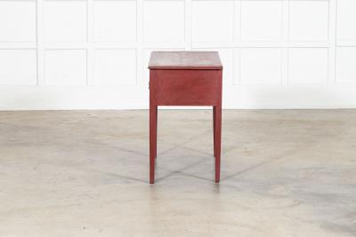 Georgian English Painted Oak Side Table