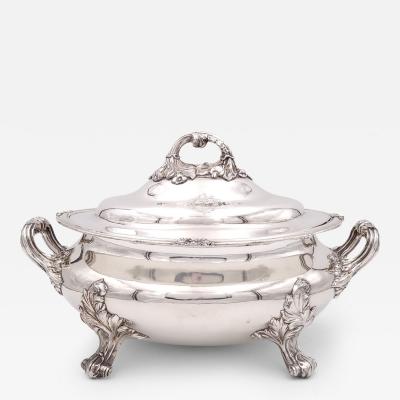 English Sheffield Silver Plate Round Shape / Engraved Serving Tray — La  Maison Supreme Ltd.