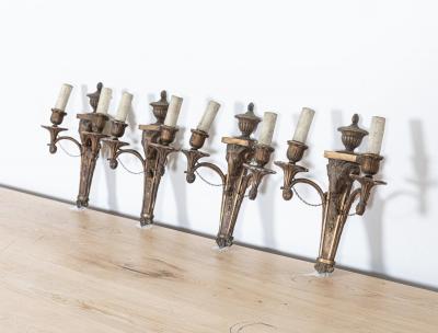 Georgian Giltwood Country House Rams Head Wall Sconces