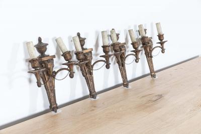 Georgian Giltwood Country House Rams Head Wall Sconces