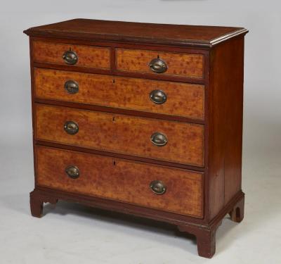 Georgian Grain Painted Chest of Drawers