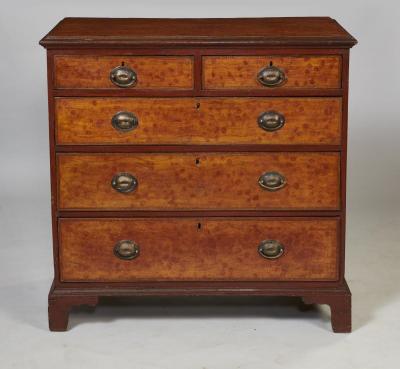 Georgian Grain Painted Chest of Drawers