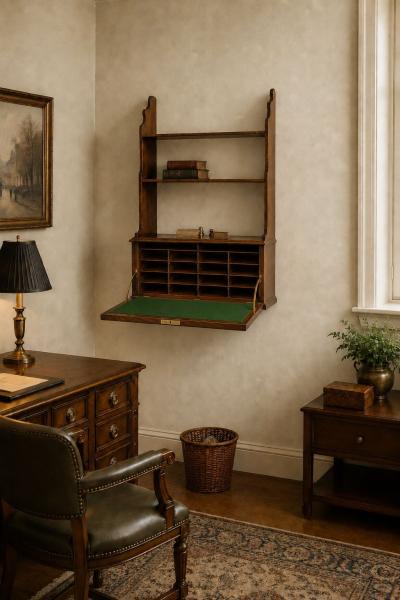 Georgian Hanging Waterfall Wall Shelf