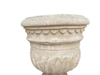 Georgian Limestone Urn From Wall Hall Hertfordshire