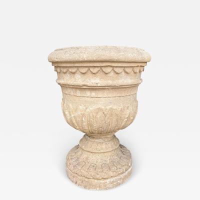 Georgian Limestone Urn From Wall Hall Hertfordshire