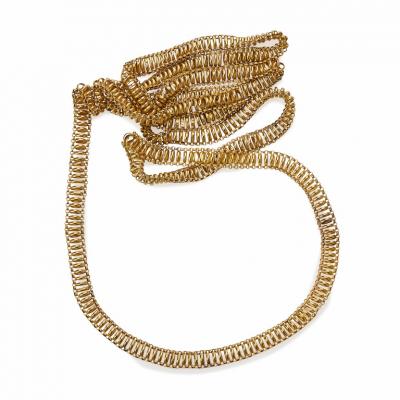 Georgian Long Chain 18K Gold Necklace