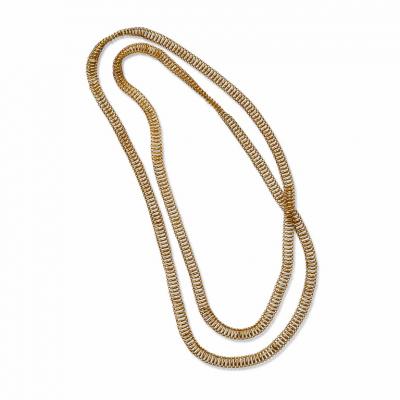 Georgian Long Chain 18K Gold Necklace