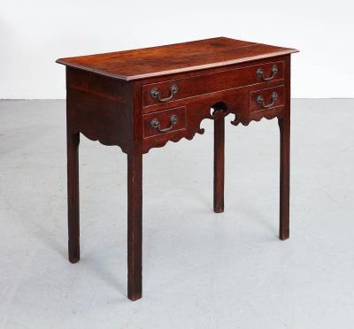 Georgian Lowboy with Scalloped Apron