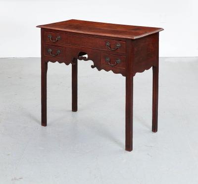 Georgian Lowboy with Scalloped Apron