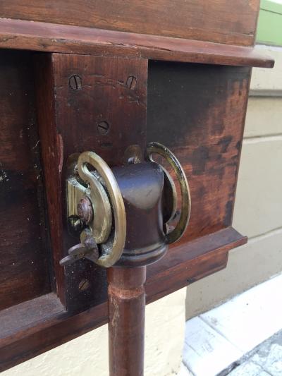 Georgian Mahogany Adjustable Music Stand with Carved Shoe Feet