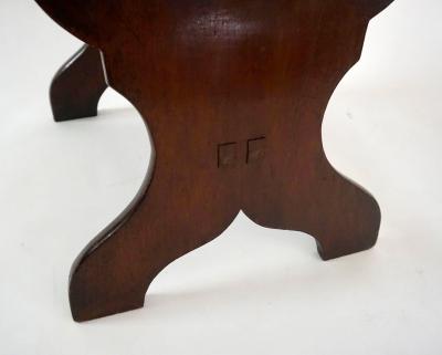 Georgian Mahogany Armorial Hall Chair of Sgabello Form