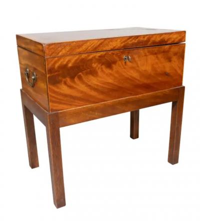 Georgian Mahogany Box On Stand Now Fitted As A Humidor