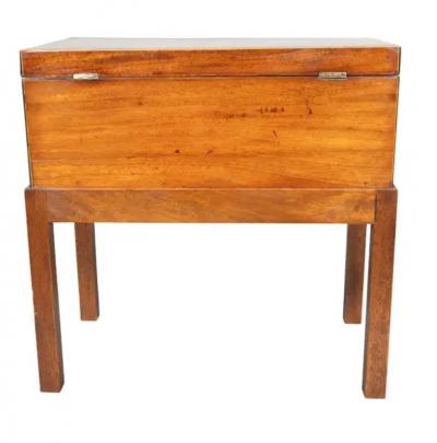 Georgian Mahogany Box On Stand Now Fitted As A Humidor