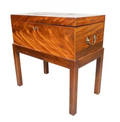 Georgian Mahogany Box On Stand Now Fitted As A Humidor