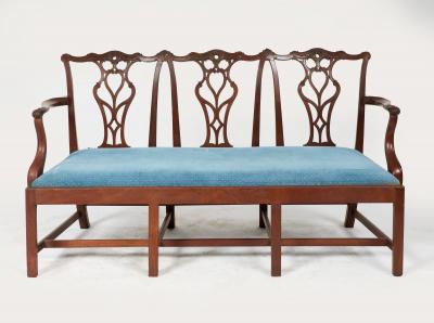 Georgian Mahogany Chairback Settee