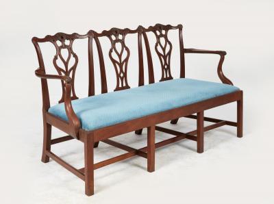 Georgian Mahogany Chairback Settee