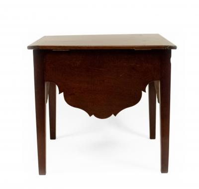 Georgian Mahogany Low End Table With Lift Top