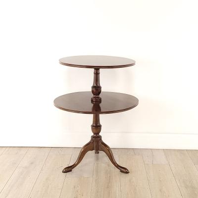 Georgian Mahogany Serving Pedestal Table Dumbwaiter 19th century or earlier