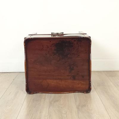 Georgian Mahogany Tray Top Bedside Commode England circa 1800