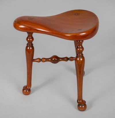Georgian Mahogany Tripod Milking Stool