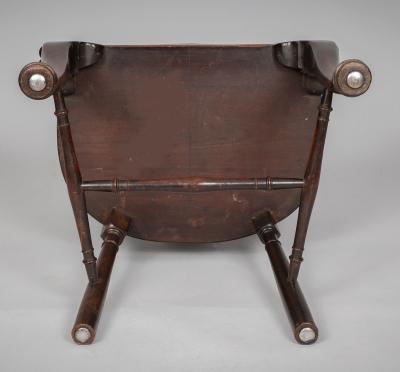 Georgian Mahogany Windsor Captains Armchair