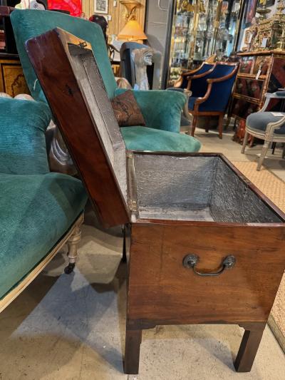 Georgian Mahogany Wine Cooler or Cellarette