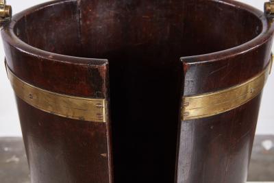 Georgian Mahogany and Brass Plate Bucket