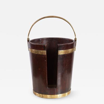 Georgian Mahogany and Brass Plate Bucket