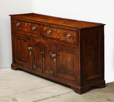 Georgian Oak Cabinet Dresser