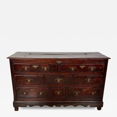 Georgian Oak Mule Chest England circa 1770