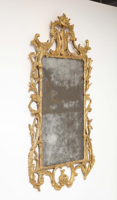 Georgian Rococo Giltwood Mirror