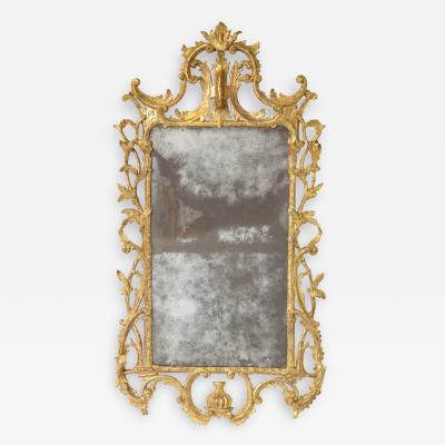 Georgian Rococo Giltwood Mirror