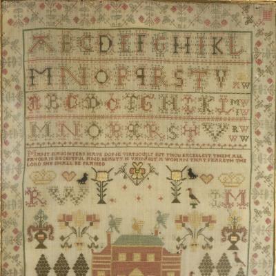 Georgian Scottish Sampler 1793 by Anne Williamson