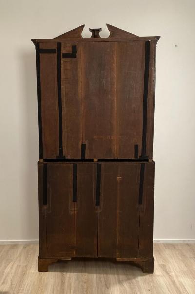Georgian Secretary Mahogany Bookcase Circa 1770