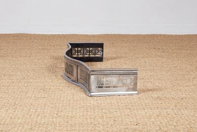 Georgian Serpentine Steel Fire Fender