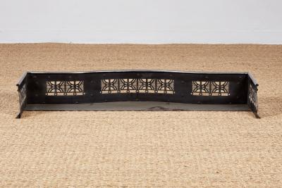 Georgian Serpentine Steel Fire Fender