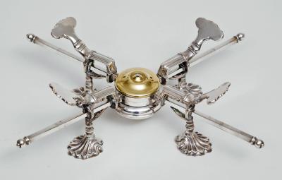 Georgian Sheffield Plate Dish Cross Stand