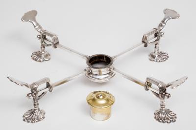 Georgian Sheffield Plate Dish Cross Stand