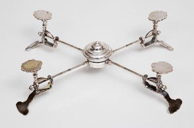 Georgian Sheffield Plate Dish Cross Stand