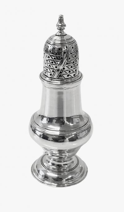 Georgian Silver Pepper Caster London 1768 Jabez Daniell and James Minz 