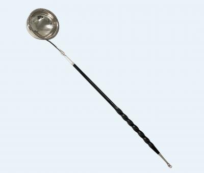 Georgian Silver Punch or Toddy Ladle London 1826 Mary Ann Charles Reilly 