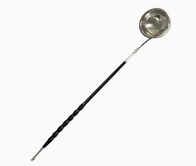 Georgian Silver Punch or Toddy Ladle London 1826 Mary Ann Charles Reilly 