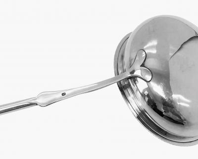 Georgian Silver Punch or Toddy Ladle London 1826 Mary Ann Charles Reilly 