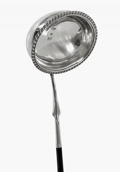 Georgian Silver Punch or Toddy Ladle London 1826 Mary Ann Charles Reilly 