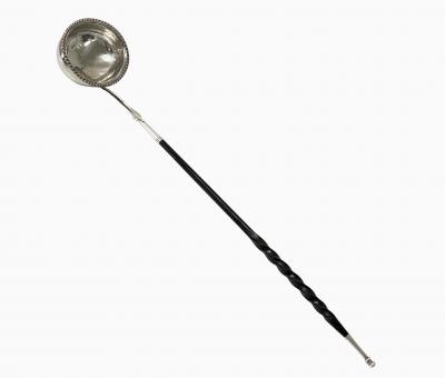 Georgian Silver Punch or Toddy Ladle London 1826 Mary Ann Charles Reilly 