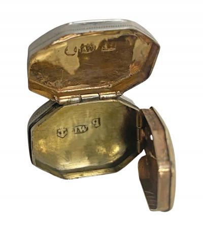 Georgian Silver Vinaigrette very small in size Joseph Willmore Birmingham 1814
