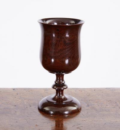Georgian Turned Laburnum Treen Goblet